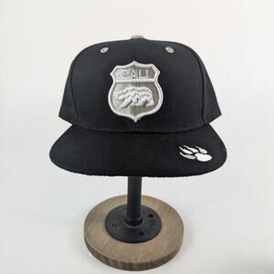 California Mens Baseball Hat Snapback Cap Black Bear Highway Emboidered Patch CA